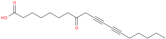 8 oxo 10,12 octadecadiynoic acid
